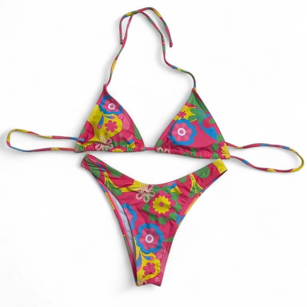 Floral Pink Bikini Set